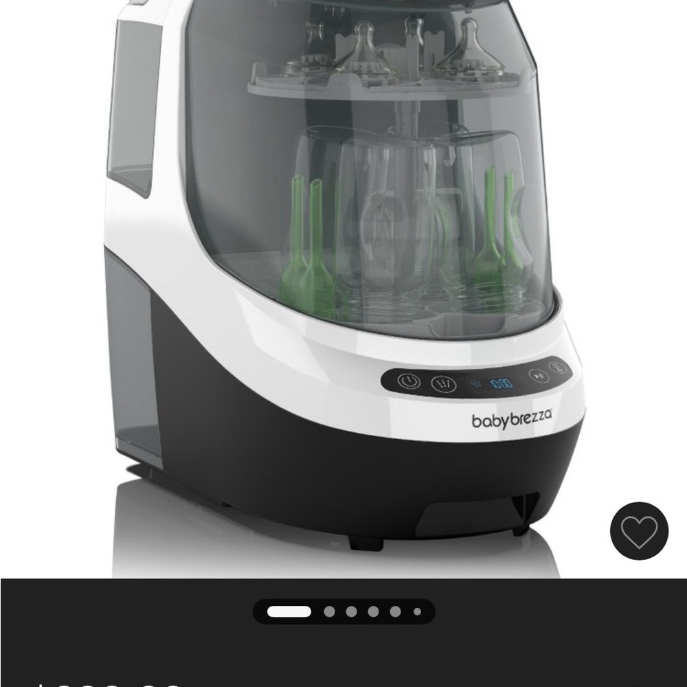 Baby Brezza Black and White Bottle Sterilizer